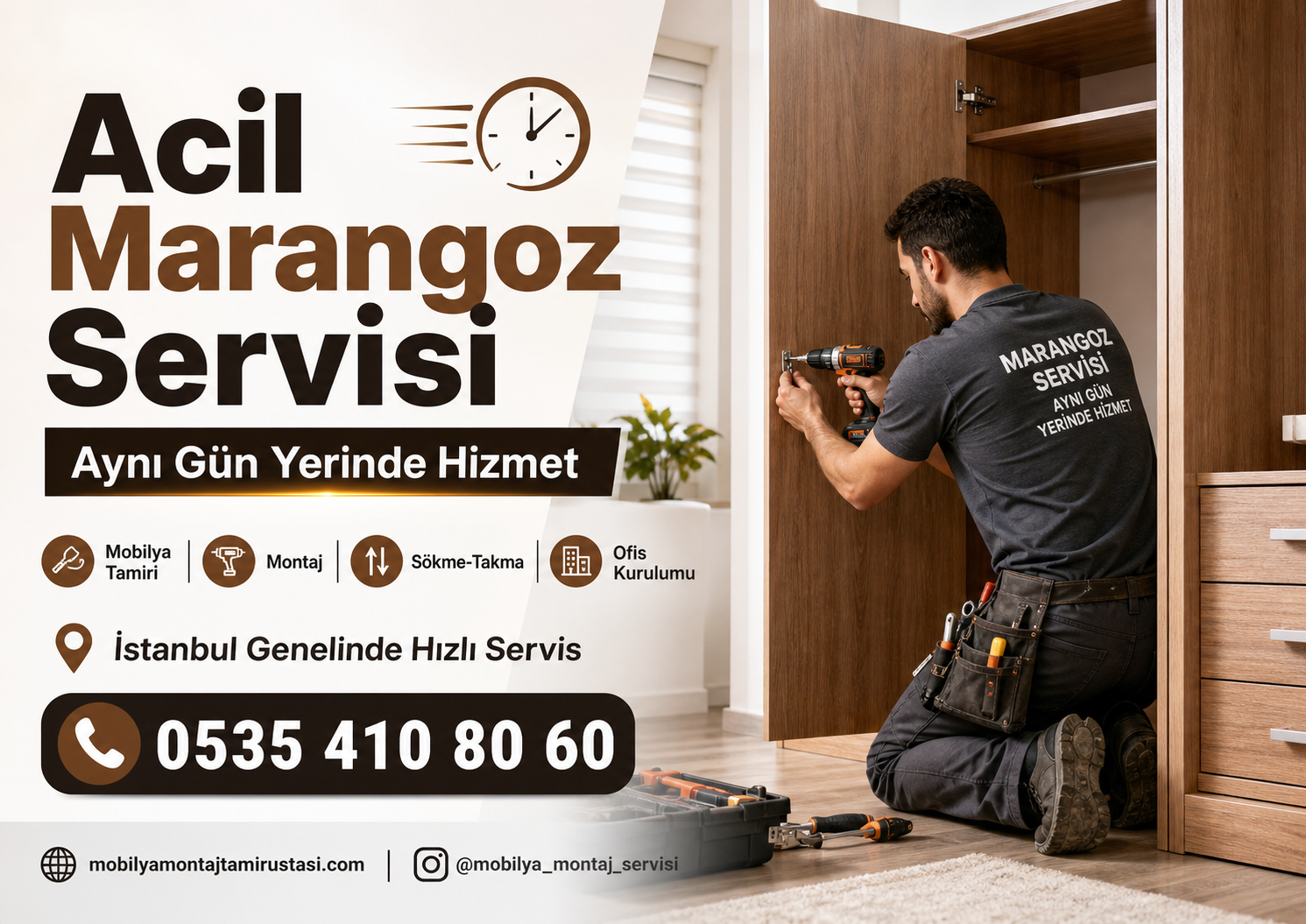 Acil Marangoz Servisi | Aynı Gün Yerinde Hizmet